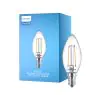 Philips Corepro LED Vela E14 con Filamento Clara 2W 250lm – 840 Blanco Frio | Reemplazo 25W