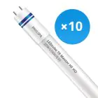 Multipack 10x Philips Tubo LED T8 MASTER (HF) High Output 20W 2900lm - 830 Luz Cálida | 150cm - Regulable - Reemplazo 58W